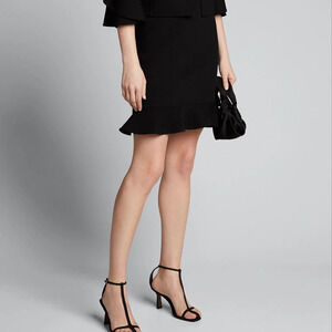 Michael Kors black ruffled hem skirt